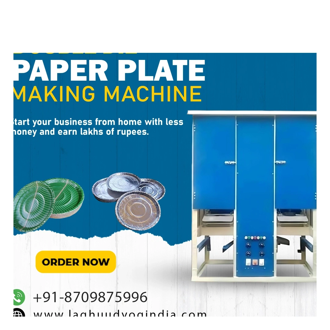 Double Die Paper Plate Machine