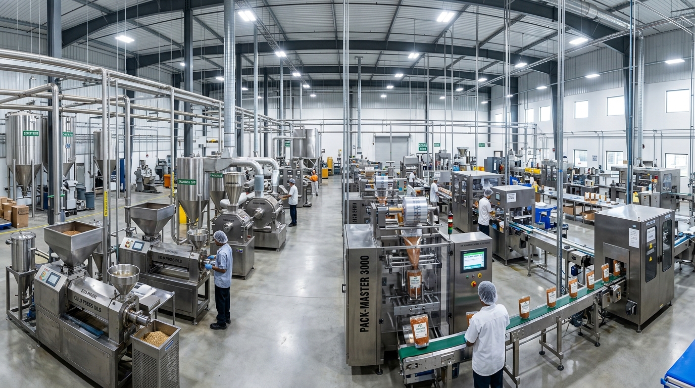 Food Processing & Packaging Plant - Bangasree Machinery Kolkata